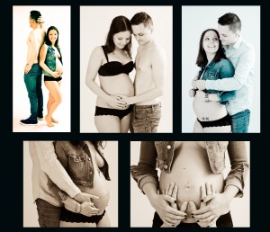 collage 4 zwangerschapshoot Fedde